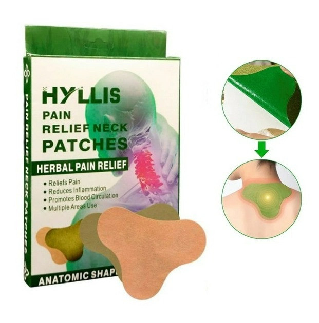 Пластир тканинний для зняття болю в шиї pain Relief neck Patches 10 шт в упаковці