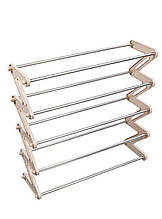 Пластиковий стелаж зі сталевими трубами для взуття Shoe Rack Z-5