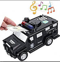 Электронная копилка-сейф машинка полиции Cach Truck