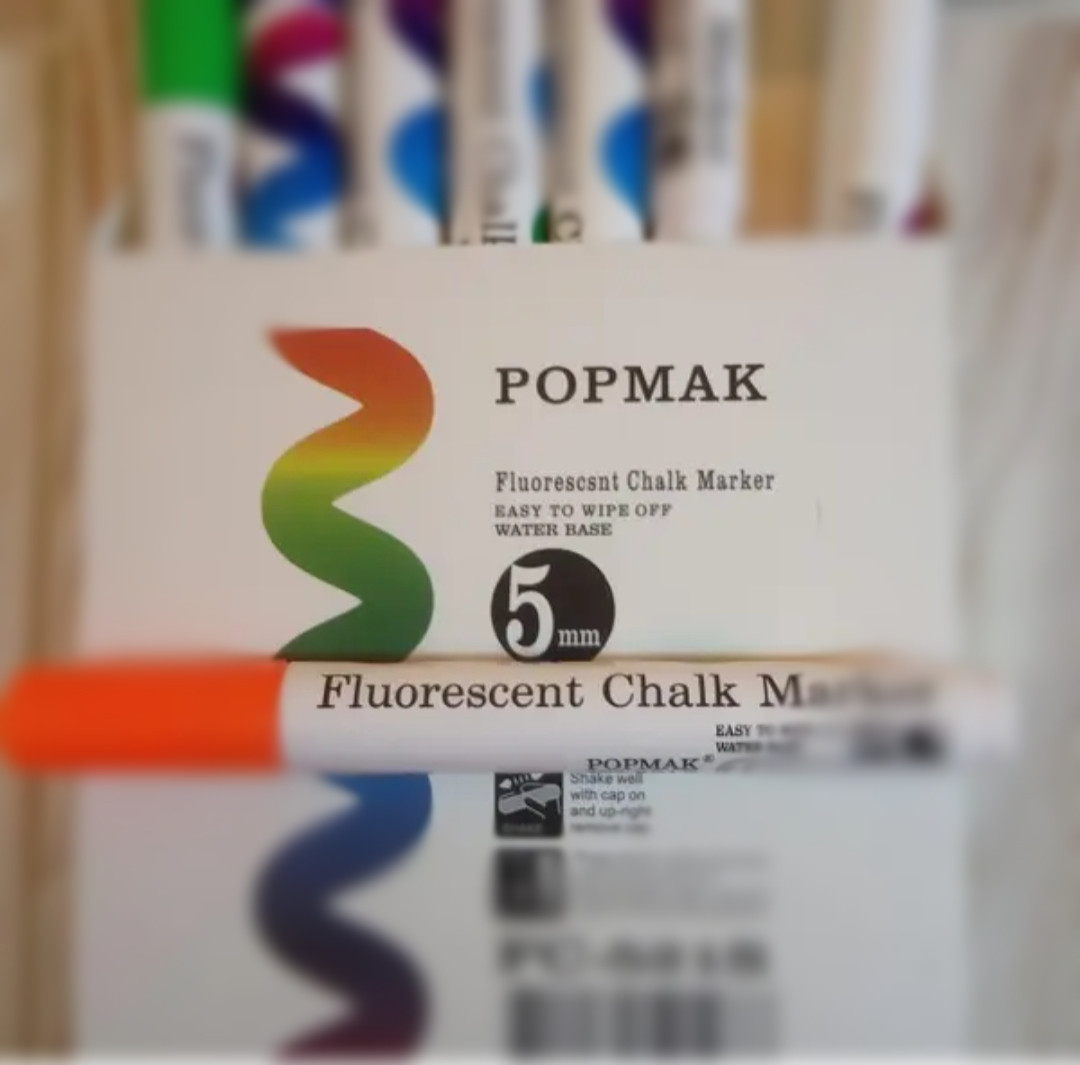 Маркери для LED дошки POPMAK 5 мм 8 кольорів.