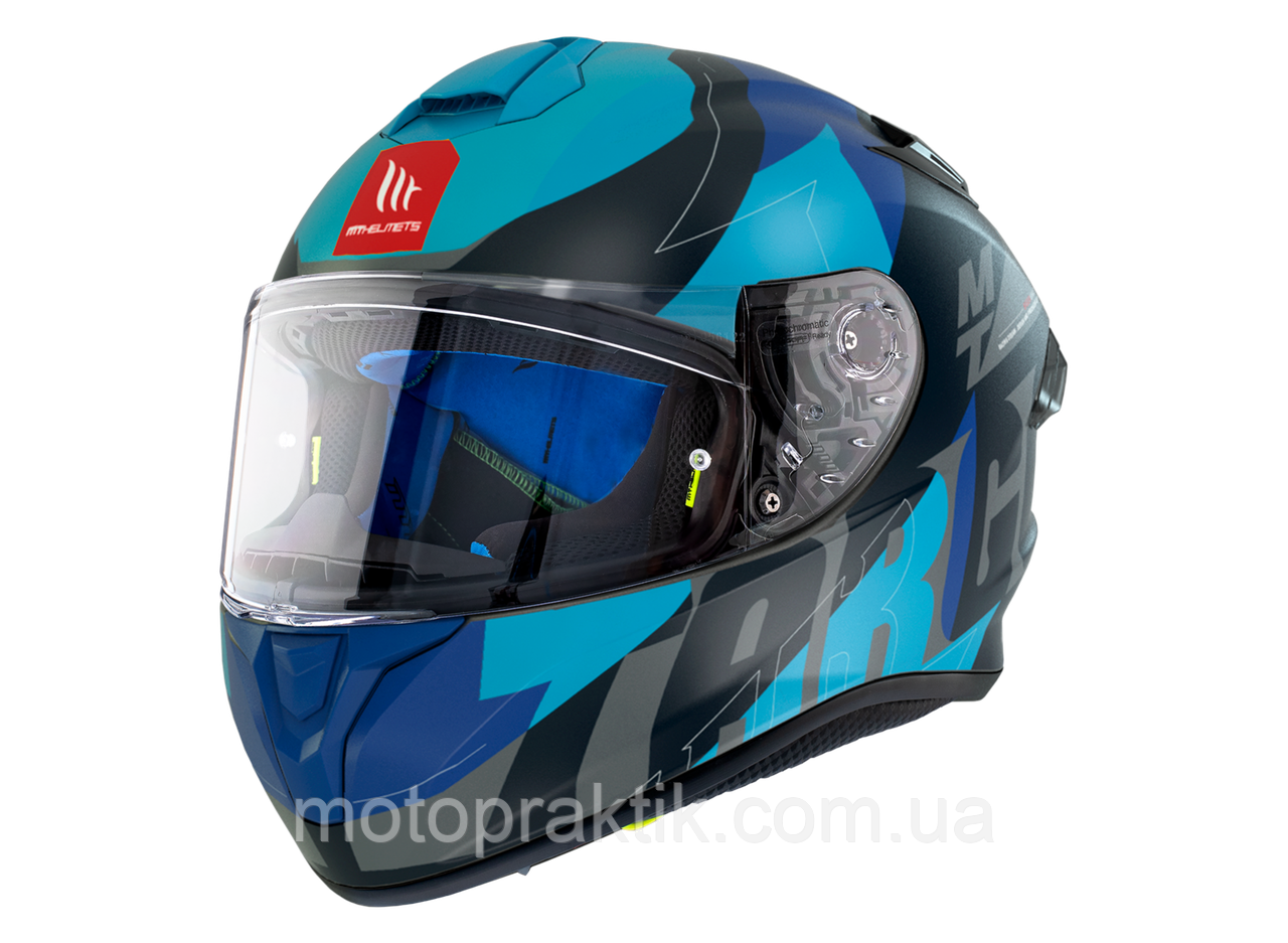 MT Targo Pro Biger B7 Matt Blue, XS Мотошолом інтеграл