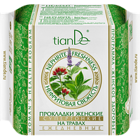 Прокладки на травах «Нефритовая свежесть» супертонкие ежедневные, 25ш Тианде