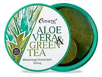 Гидрогелевые патчи под глаза с алоэ вера и зеленым чаем Esthetic House Aloe Vera &Green Tea Hydrogel Eye 60 шт