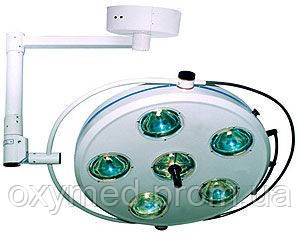 Світильник операційний L2000 6-II- шестирефлекторний стельовий, Світильник хірургічний L2000 6-II