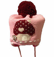 Яркая детская шапка для девочки MaxiMo Германия 65575-237600 Розовый ӏ Одежда для девочек .Хит!