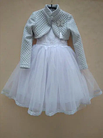 Нарядное платье для девочки Mini МОДА| Украина Украина роза Белый 116-122, Весенне-летний.Топ! .Хит!
