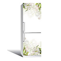 Наклейка на холодильник Польові квіти 650х2000мм вінілова 3Д-наклейка декор на кухню самоклейна  ⁇.Топ!
