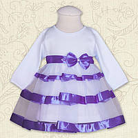 Дитяче плаття "Маленька Леді " д.р. Фіолетовий Інтерлок 27071700 Зріст 56 .Хит!