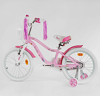 Дитячий велосипед Corso Sweete 16" рожевий алюмінієва рама