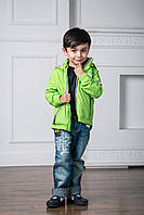 Стильная детская ветровка для мальчика Baby Band Италия 3091 Зелёный ӏ Верхняя одежда для мальчиков.Топ! .Хит!