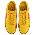 Взуття для футзалу підліткове Zelart All Sports 220117-4 розмір 35 Yellow-Orange, фото 6