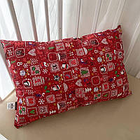 Подушка для малюків 12 +   "Новий рік" Червоний Ранфорс 27690002  40*60 см .Хит!