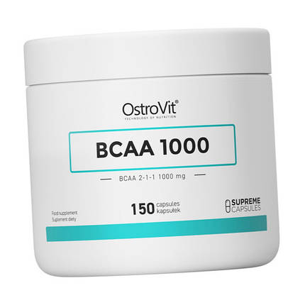 Амінокислоти ВСАА OstroVit BCAA 1000 150 капсул, фото 1