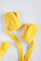 Флісові рукавиці Diego, жовті.Хит!