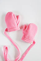 Флісові рукавиці Diego, рожеві.Хит!