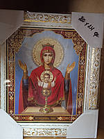 Ікона божественного матері "Незапальна чаша" 20*24 см
