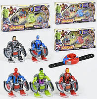 Набор супергероя SB804, герои Мстители, часы для запуска, боевые стреляющие часы, игрушка для детей
