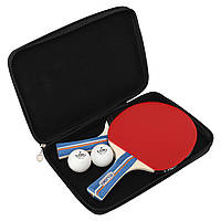 Набор для настольного тенниса 2 ракетки, 2 мяча с чехлом LOKI MT-8879