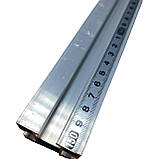 Лінійка 3000 мм свердлильно-присадного верстата (40х40 мм) у комплекті з 2 відкидними упорами, фото 5