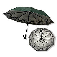Жіноча парасолька Bellissimo напівавтомат із візерунком зсередини на 10 спиць #019301