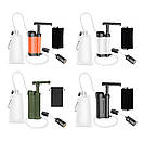 Фільтр туристичний для води портативний похідний L3000 на 3000 л Зелений, фото 8