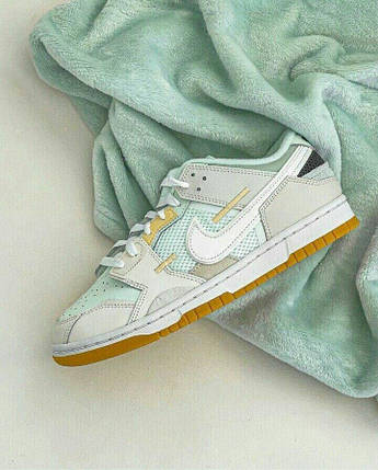 Жіночі Кросівки Nike SB Dunk Low Scrap Sea Grey Blue / Найк СБ Данк Скрап Сі Низькі Сірі з Синім, фото 1
