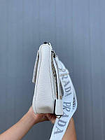 Сумка женская через плечо Prada / Прада кросс-боди с маленьким клатчем для монет брендовая сумочка высокое