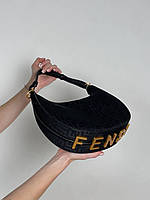 Женская Сумка Fendi / Фенди сумочка женская текстильная стильная на плечо высокое качество