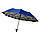 Жіноча парасолька Bellissimo напівавтомат із візерунком зсередини на 10 спиць #019301/4, фото 2