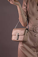 Женская сумка Marc Jacobs Shoulder beige, женская сумка, Марк Джейкобс бежевого цвета высокое качество