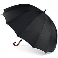 Президентська парасолька Zest тростина 16 спиць чорна