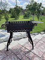 Мангал кований із подвійними стінками