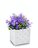 Горщик кашпо для квітів керамічний білий, фото 3