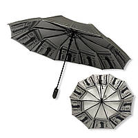 Жіноча парасолька Bellissimo напівавтомат із візерунком зсередини на 10 спиць #019301/5