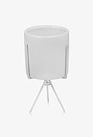 Горщик кашпо для квітів керамічний на підставці білий