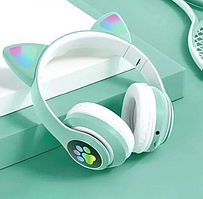 Бездротові навушники з вушками та кольоровою підсвіткою