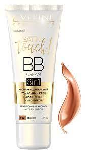 Крем
тональний Eveline Satin Touch Bb Cream 8 В 1 №002 Beige зі зволожуючою сироваткою 30 мл (590341602914