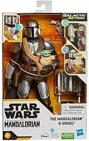 Фігурка Star Wars Galactic Action The Mandalorian and Grogu (Hasbro, висота 30 см)