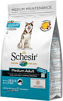 Сухой монопротеиновый корм для взрослых собак средних пород Schesir Dog Medium Adult Fish с рыбой 12 кг