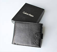 Чоловічий шкіряний гаманець Calvin Klein Black