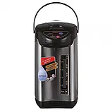 Електричний термопот DOMOTEC MS-6000, чайник-термос із підігрівом на 6л 800Вт чорний, фото 3