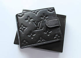 Чоловічий шкіряний гаманець Louis Vuitton чорний