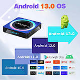 Смарт ТВ приставка X88 Pro 13 4gb/64gb UltraHD 8K SmartTV Андроiд 13 Android TV box + клавіатура, фото 7
