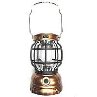 Кемпінговий акумуляторний Ліхтар | Переносна лампа ліхтарик із сонячною панеллю 1200 мА, 12.5x8x8 см