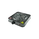 Електрична настільна плита 1 конфорка Domotec 5821MS зі спіральним тіном 1кВт, 5 режимів нагрівання KIVI, фото 4