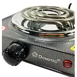 Електрична настільна плита 1 конфорка Domotec 5821MS зі спіральним тіном 1кВт, 5 режимів нагрівання KIVI, фото 5