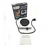 Плита електрична Rainberg RB-777 Електроплита дискова настільна на 1 конфорку 1200W, фото 4