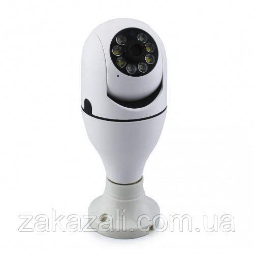 Камера відео спостереження лампочка CAM L1 E27 WIFI IP 360/90 поворотна