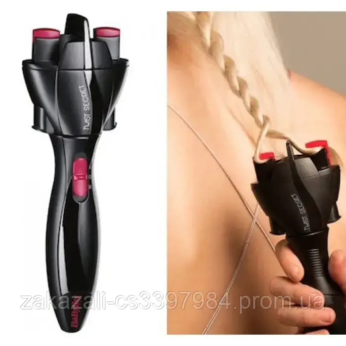 Плойка для плетения косичек BaByliss Twist Secret TW1000E укладка волос в косичку - фото 4 - id-p1898496174