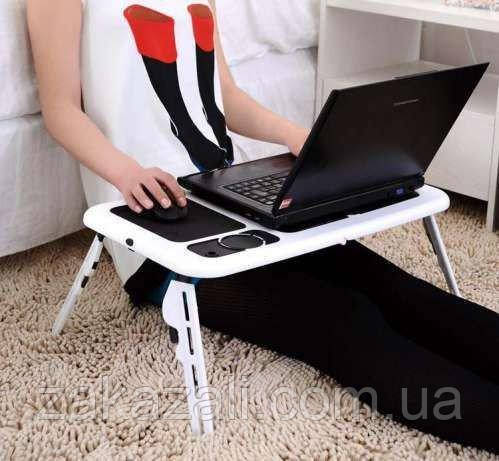 Складаний столик-підставка для ноутбука з кулером E-Table LD09